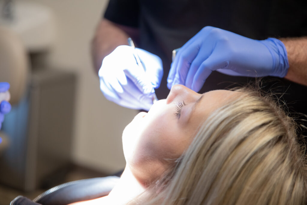 patient receiving dental care