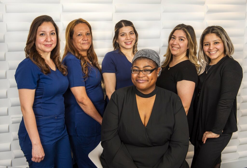 six female Washington Oral & Facial Surgery employees