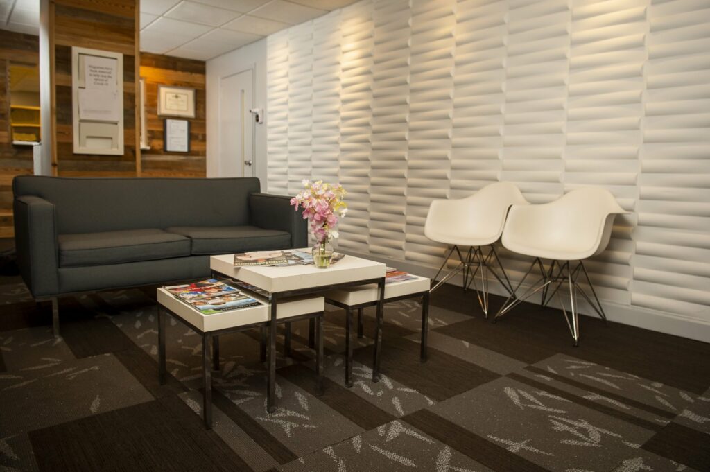 waiting area of Washington Oral & Facial Surgery