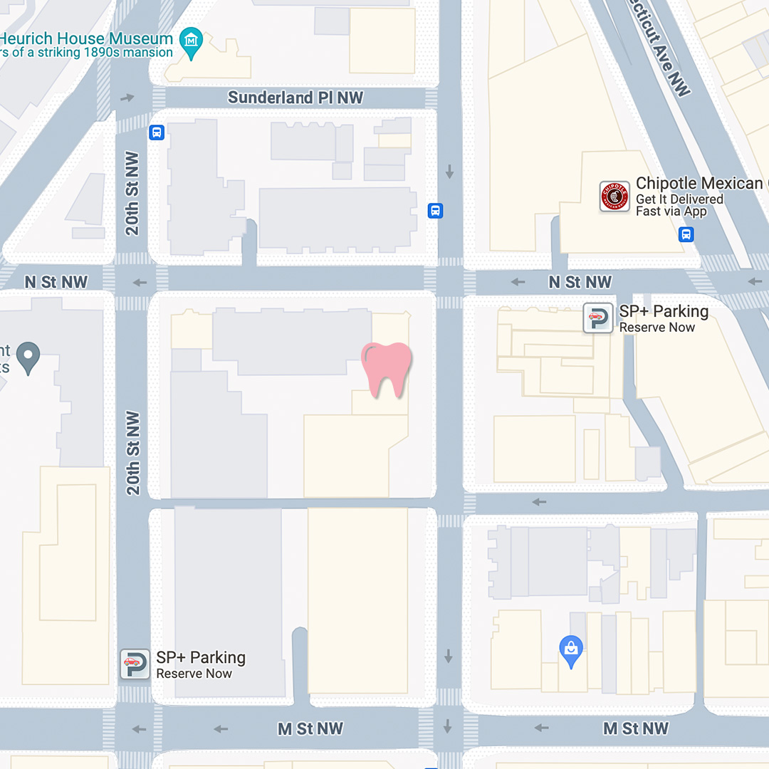 map with Washington Oral & Facial Surgery Washington location